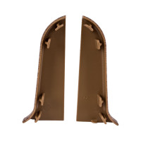 Торцевые заглушки для плинтуса IDEAL Классик 55 мм, 281 палисандр К-П55-Тп-Ф1 281 ПЛС