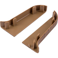 Торцевые заглушки для плинтуса IDEAL Классик 55 мм, 281 палисандр К-П55-Тп-Ф1 281 ПЛС