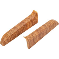 Торцевые заглушки для плинтуса IDEAL Классик 70 мм, 206 дуб коньячный К-П70-Тп-Ф1 206 дуб КНЧ