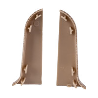 Торцевые заглушки для плинтуса IDEAL Классик 55 мм, 208 дуб мокко К-П55-Тп-Ф1 208 дуб МОК