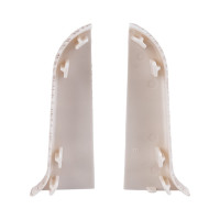 Торцевые заглушки для плинтуса IDEAL Классик 55 мм, 251 ясень К-П55-Тп-Ф1 251 ЯСН