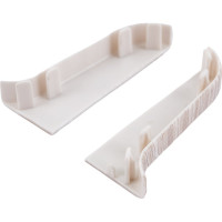 Торцевые заглушки для плинтуса IDEAL Классик 55 мм, 251 ясень К-П55-Тп-Ф1 251 ЯСН