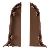 Торцевые заглушки для плинтуса IDEAL Классик 55 мм, 292 орех миланский К-П55-Тп-Ф1 292 ОРХ МИЛ