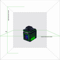 Лазерный уровень ADA CUBE 360 GREEN Basic Edition А00672