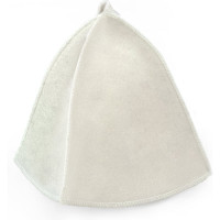 Шапка для бани Бацькина баня Белая 10401