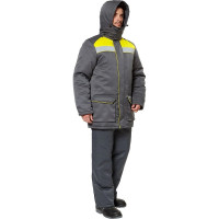 Куртка Эксперт Спецодежда Прим, серый/желтый, р. 48-50, рост 194-200 6446000061438