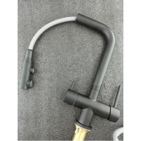 Смеситель для кухонной мойки OUTE с отдельным выходом под фильтр T610003BK-300