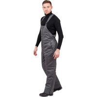 Зимний полукомбинезон Эксперт Спецодежда Прим серый, р.52-54, рост 170-176 6446000033923