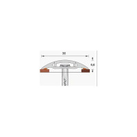 Порог с монтажным каналом IDEAL 36 мм, 1.6 м, 302 венге черный, 1 шт. ПМК36-1,6 302 ВНГ ЧЕР