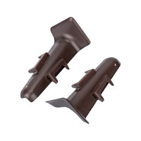 Внутренний угол для плинтуса DECONIKA (70 мм; 303 Венге темный; 2 шт.) Д-П70-В-Ф2 303 ВНГ ТЕМ