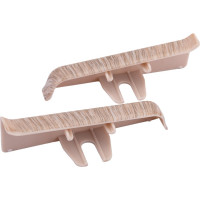 Торцевые заглушки для плинтуса DECONIKA (70 мм; 215 Дуб снежный; 2 шт.) Д-П70-Тп-Ф1 215 ДУБ СНЖ