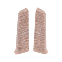 Торцевые заглушки для плинтуса DECONIKA (70 мм; 215 Дуб снежный; 2 шт.) Д-П70-Тп-Ф1 215 ДУБ СНЖ