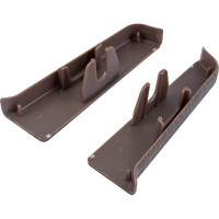 Торцевые заглушки  для плинтуса DECONIKA (70 мм; 352 Каштан серый; 2 шт.) Д-П70-Тп-Ф1 352 КШТ СЕР