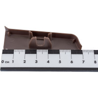 Торцевые заглушки  для плинтуса DECONIKA (70 мм; 352 Каштан серый; 2 шт.) Д-П70-Тп-Ф1 352 КШТ СЕР