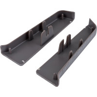 Торцевые заглушки для плинтуса DECONIKA (70 мм; 187 Алюминий темный; 2 шт.) Д-П70-Тп-Ф1 187 АЛМ ТЕМ