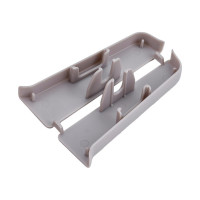 Торцевые заглушки для плинтуса DECONIKA (70 мм; 036 Платиново-серый; 2 шт.) Д-П70-Тп-Ф1 036 ПЛТ СЕР