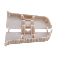 Торцевые заглушки для плинтуса DECONIKA (55 мм; 215 Дуб снежный; 2 шт.) Д-П55-Тп-Ф1 215 ДУБ СНЖ