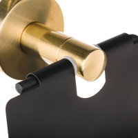 Держатель для туалетной бумаги Moroshka Oro Nero закрытый 925-106-01