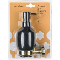 Настенный дозатор для жидкого мыла Moroshka Oro Nero 925-107-01