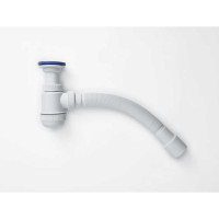 Сифон VIRPLAST "МИНИ Элит" 1.1/2 литой выпуск, нерж.чашка 63 мм и гофрой 40/50 L800мм арт.678 100313 30980678