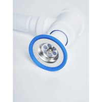 Сифон VIRPLAST "МИНИ Элит" 1.1/2 литой выпуск, нерж.чашка 63 мм и гофрой 40/50 L800мм арт.678 100313 30980678