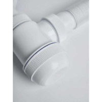 Сифон VIRPLAST "МИНИ Элит" 1.1/2 литой выпуск, нерж.чашка 63 мм и гофрой 40/50 L800мм арт.678 100313 30980678