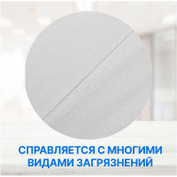 Нетканый протирочный материал Puretech W3, плотность 60гр/м2, цвет белый, размер 38x42см 750 л/рулон W60420