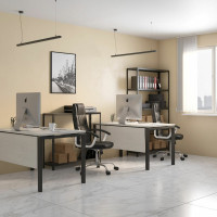 Металлический стеллаж BRABIX "ГРАФИТ MS KD-180/50-5", лофт, 1850x1000x500 мм, 5 полок 291270