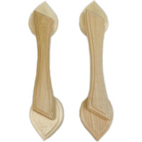 Дверная ручка Бацькина баня Leaf пара 30781