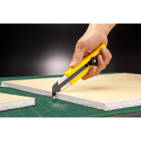 Нож с выдвижным лезвием OLFA в комплекте с лезвиями 5 шт, 25мм OL-H-1BB/5BB