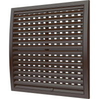 Решетка 3535РРПН наружная ASA вентиляционная регулируемая (350x350 мм; коричневая) ERA 88-048