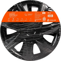 Колесные колпаки Airline Джой 15", черный глянец, карбон, комплект 2 шт. AWCC-15-33