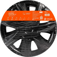 Колесные колпаки Airline Джой 16", черный глянец, карбон, комплект 2 шт. AWCC-16-38