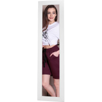 Настенное зеркало Мебелик BeautyStyle 9 белое 7366