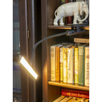 Светодиодный светильник Лючия L555 "FLEX Accu Clip" черный аккумулятор на прищепке 10W 3000K 4606400512820