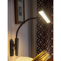 Светодиодный светильник Лючия L555 "FLEX Accu Clip" черный аккумулятор на прищепке 10W 3000K 4606400512820