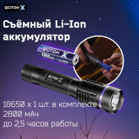 Фонарь аккумуляторный светодиодный ручной ФОТОН-Х MSA-1900X 24542