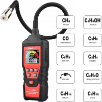 Цифровой детектор утечки взрывоопасных газов iCarTool с зондом, 0-9999 ppm IC-M101B