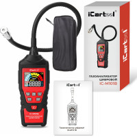 Цифровой детектор утечки взрывоопасных газов iCarTool с зондом, 0-9999 ppm IC-M101B