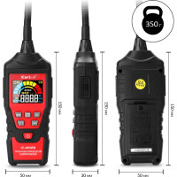 Цифровой детектор утечки взрывоопасных газов iCarTool с зондом, 0-9999 ppm IC-M101B