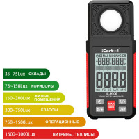 Цифровой люксметр с гигрометром iCarTool 0-100 000 люкс IC-M106