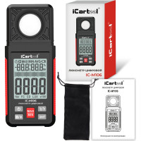 Цифровой люксметр с гигрометром iCarTool 0-100 000 люкс IC-M106