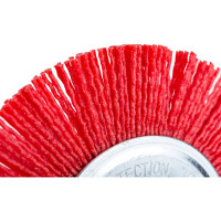 Щетка-крацовка дисковая, полимерная проволока, 125 мм GROSSMEISTER 021178001