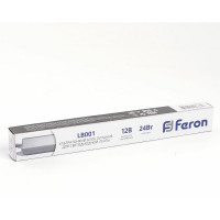 Электронный трансформатор FERON для светодиодной ленты 24W 12V(ультратонкий драйвер), LB001 48011