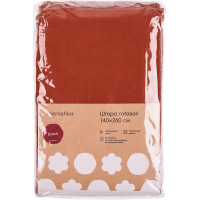 Готовая штора Moroshka Datch 140x260 см, крепление шторная лента, коричневый 918-207-01