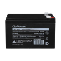 Аккумулятор свинцово-кислотный LA-12120 12V 12Ah GoPower 00-00016676