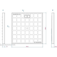 Пластиковая крышка Aquastok 300x300 A15 (32852) 549129