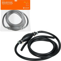 Насос для ручной перекачки топлива Airline Груша 3 м, с клапаном, черная AEAT204