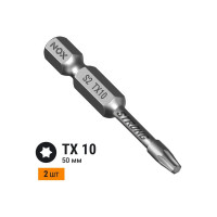 Бита торсионная STRONG (2 шт; TX10х50 мм; карта; E6.3) NOX 339105-2