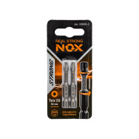 Бита торсионная STRONG (2 шт; TX20х50 мм; карта; E6.3) NOX 339205-2